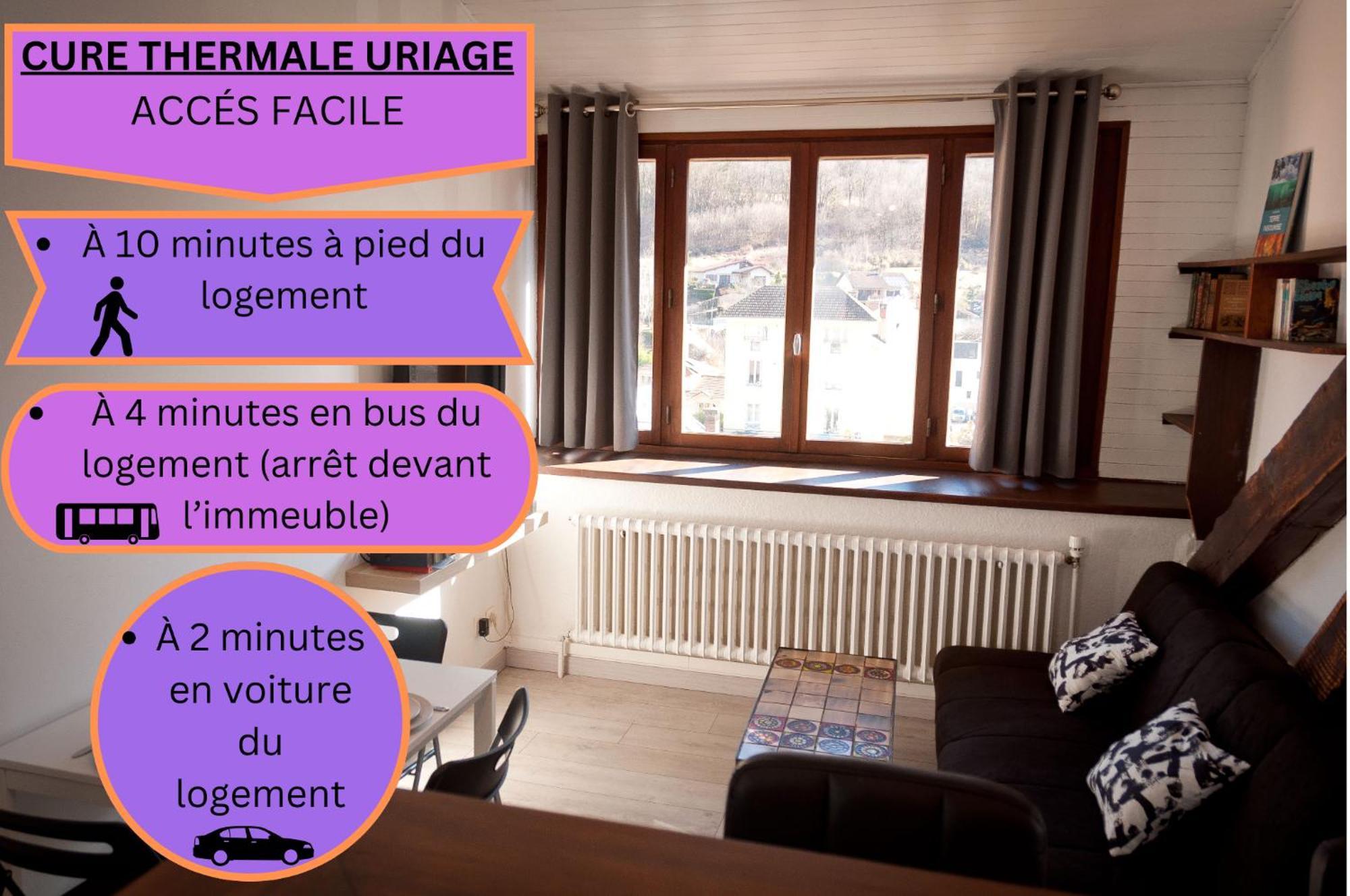 Le T2 Douillet D'Uriage - Residence Le Louvre - Cure Thermale Uriage- Proche Chamrousse - Jusqu'A 3 Personnes - Region Agreable En Toute Saison Vaulnaveys-le-Haut Exterior foto